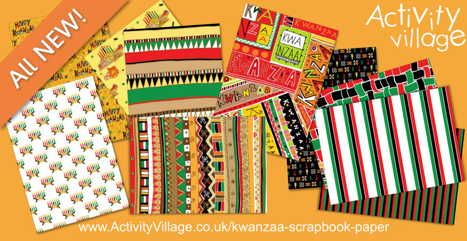 Gorgeous New Printable Kwanzaa Scrapbook Paper for Crafty Projects Gorgeous New Printable Kwanzaa Scrapbook Paper for Crafty Projects
