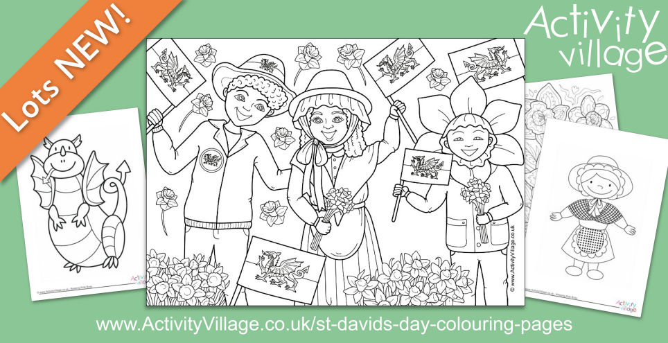 Grab the Colouring Pencils for St David's Day
