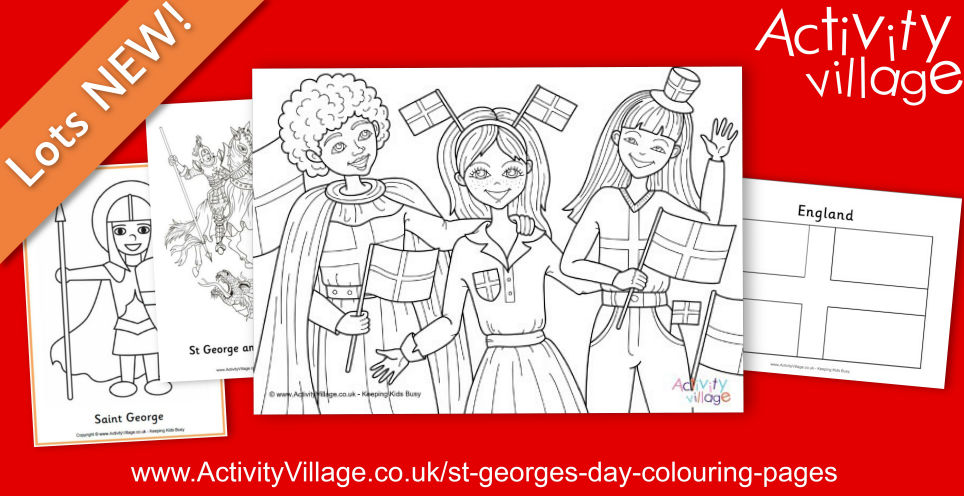 Grab the Colouring Pencils for St George's Day!