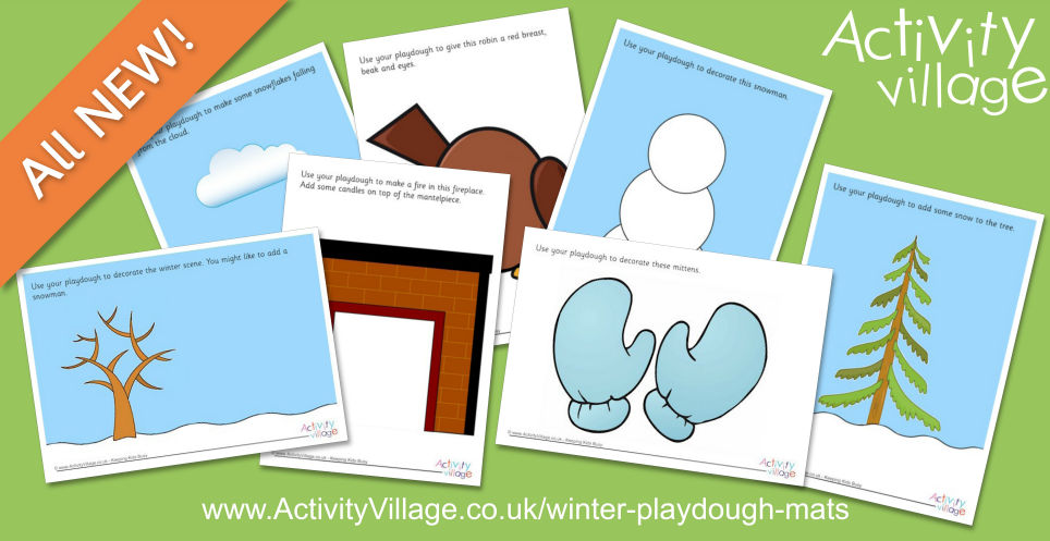Grab the Playdough and Get Creative with these Winter Playdough Mats Grab the Playdough and Get Creative with these Winter Playdough Mats