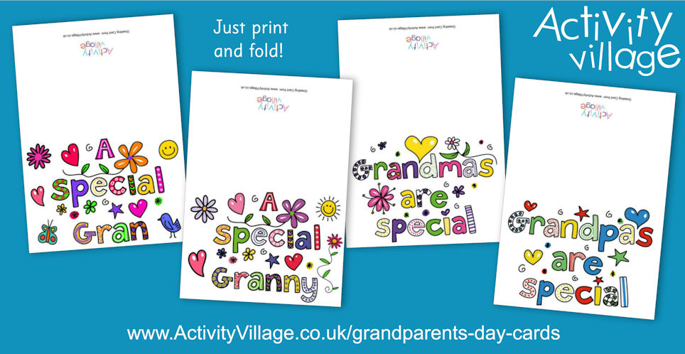 New Printable Grandparents' Day Cards New Printable Grandparents' Day Cards