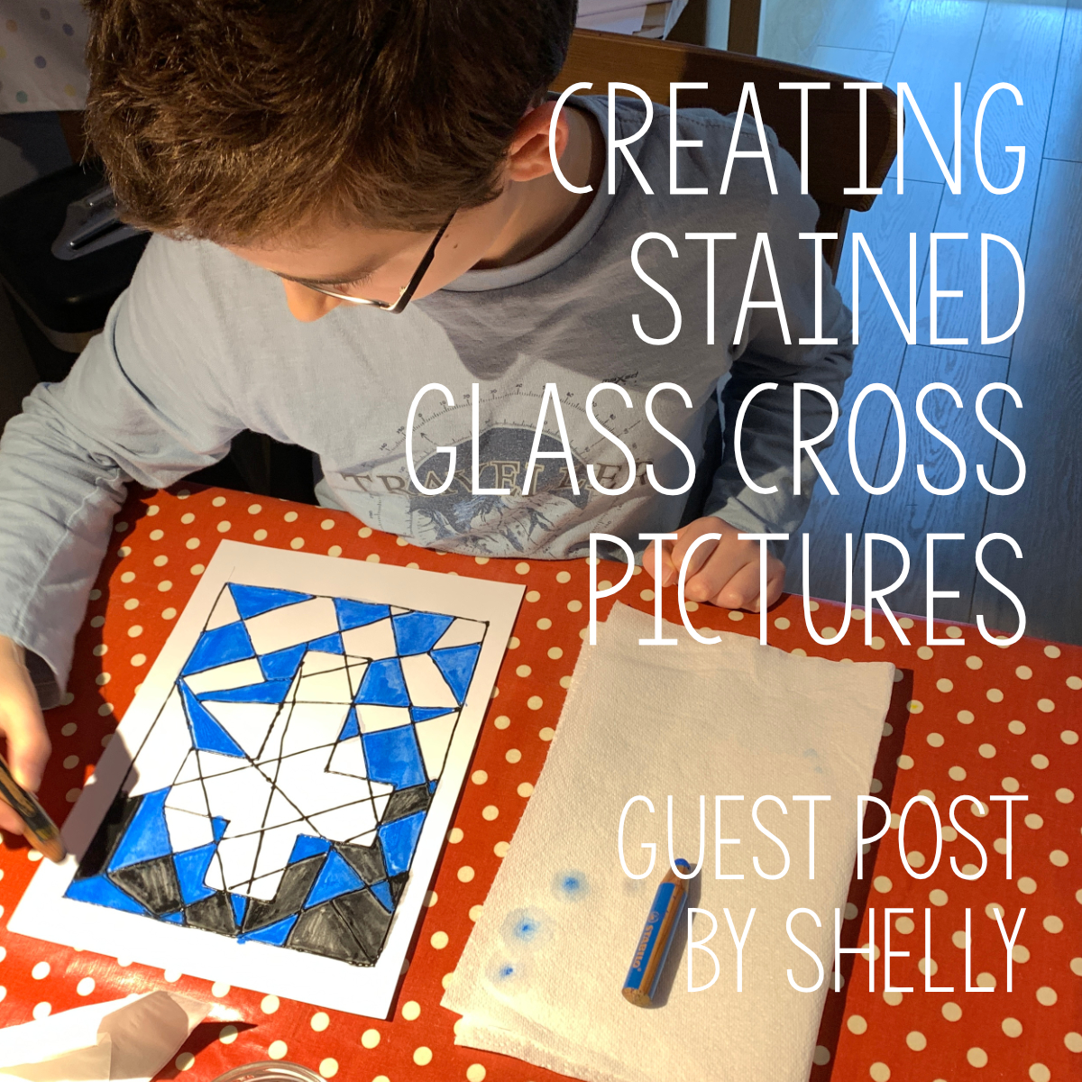Guest Post - Creating Stained Class Cross Pictures