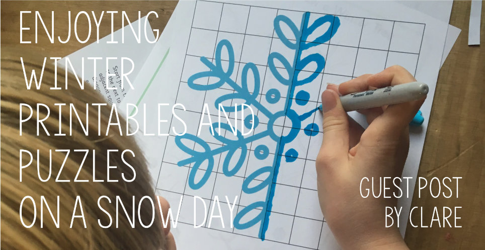 Guest Post - Enjoying Winter Printables and Puzzles on a Snow Day Guest Post - Enjoying Winter Printables and Puzzles on a Snow Day