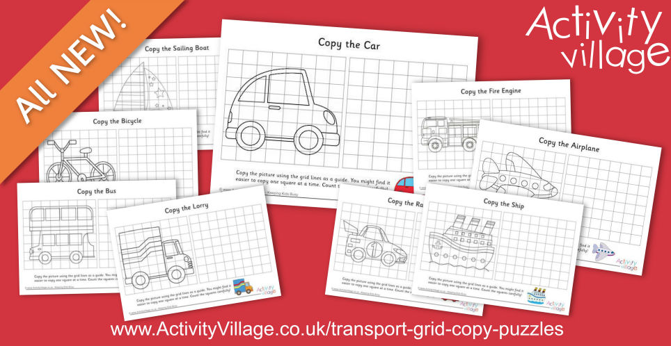 Have Fun With Our New Collection of Grid Copy Puzzles...