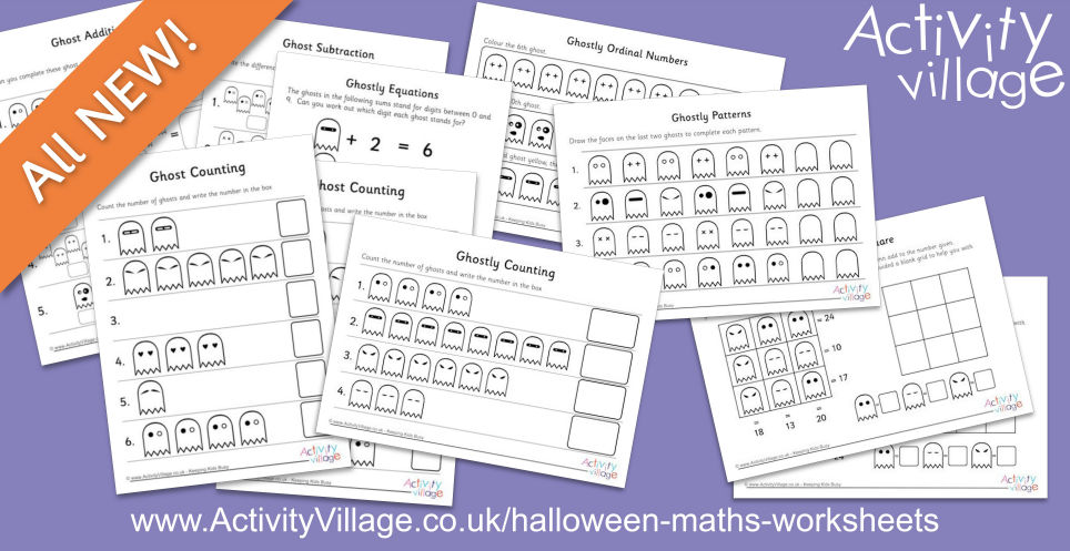 Have Some Ghostly Fun with our New Halloween Maths Worksheets!