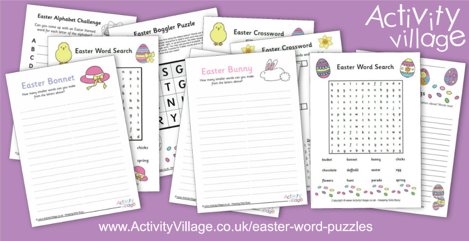 Have You Seen Our Easter Word Puzzles?