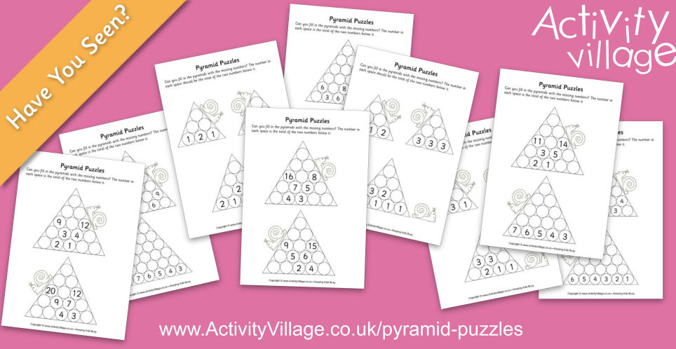 Have You Seen Our Pyramid Puzzles Have You Seen Our Pyramid Puzzles