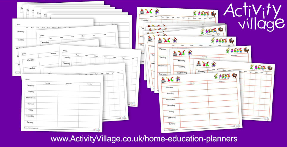 New Home Education Planners and Schedules New Home Education Planners and Schedules