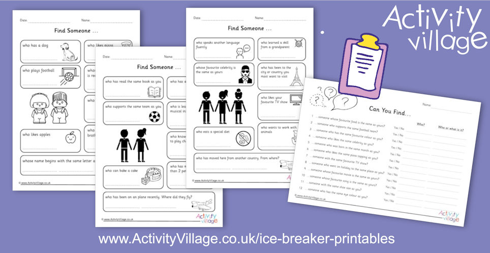 New Ice Breaker Printables New Ice Breaker Printables
