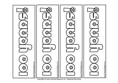 100 years colouring bookmarks 2