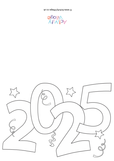 2025 Colouring Card 1