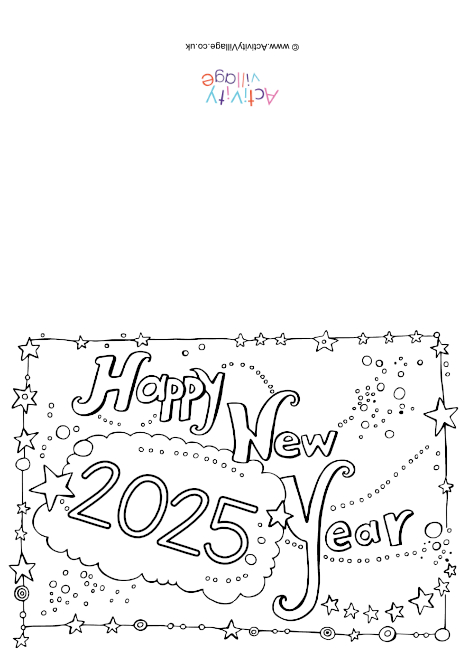 2025 Colouring Card 2