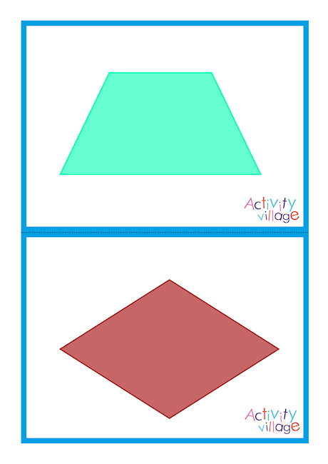 2D Shape Picture Flashcards 2D Shape Picture Flashcards