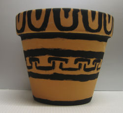 Patterned Greek vase craft