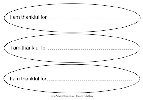 I am thankful feather template