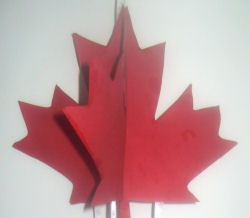 maple leaf mobile close up