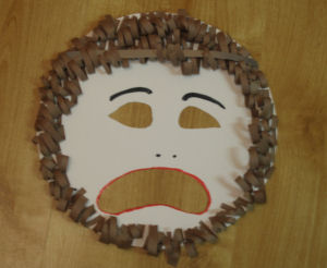 Greek tragedy mask