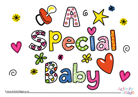 A special baby poster