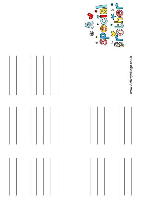 A special brother booklet A special brother booklet