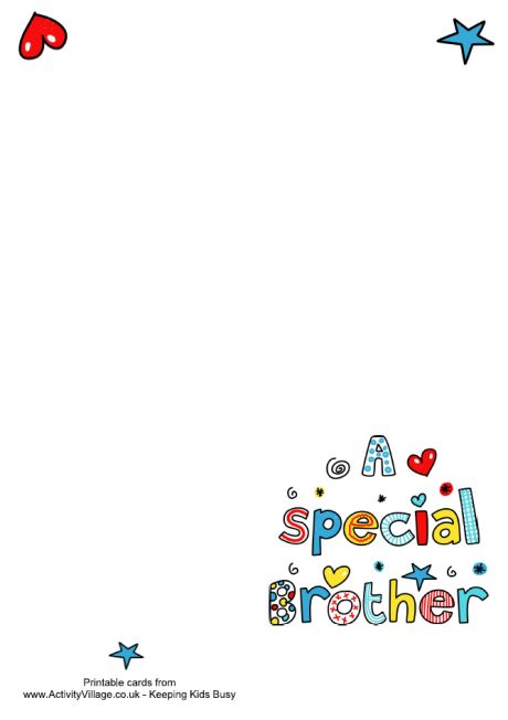 A special brother card