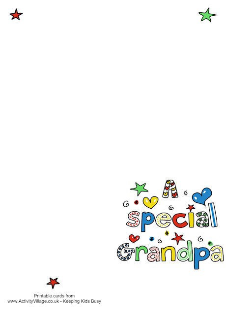 A special grandpa card