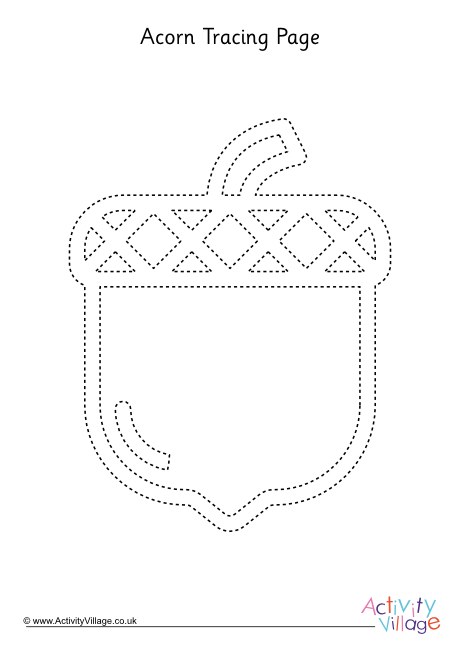 Acorn Tracing Page