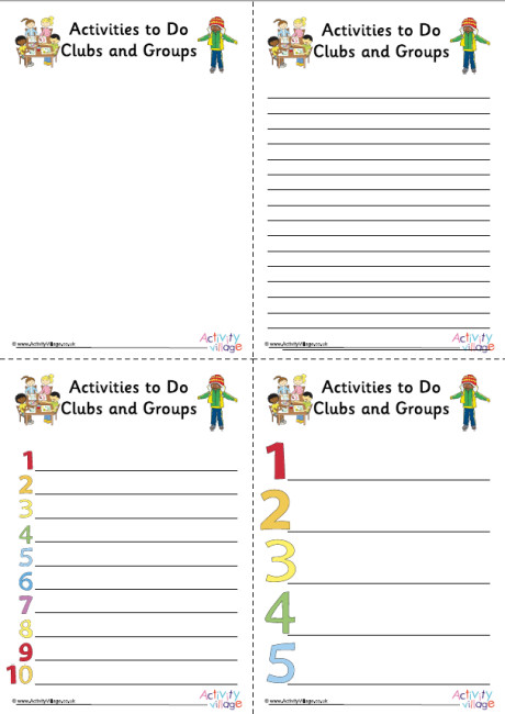 Activities to Do Planner Activities to Do Planner