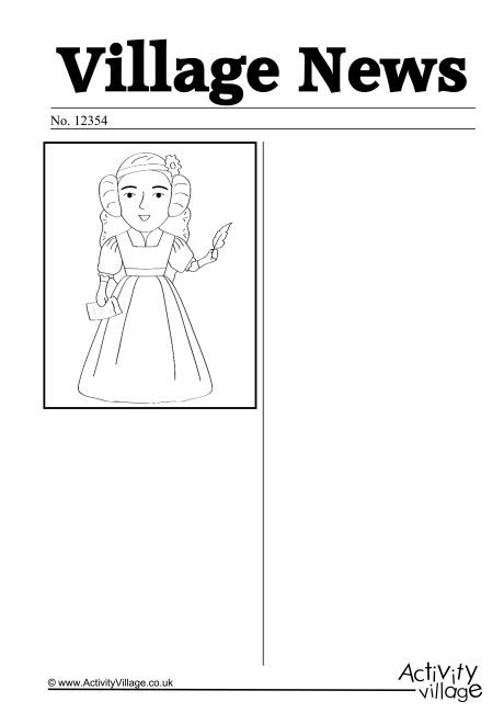 Ada Lovelace Newspaper Writing Prompt
