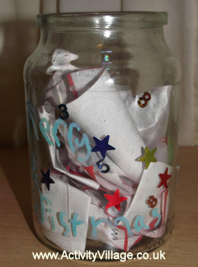 Advent Calendar jar