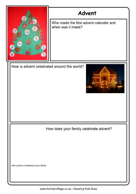 Advent Worksheet 2