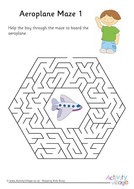 Aeroplane Maze 1