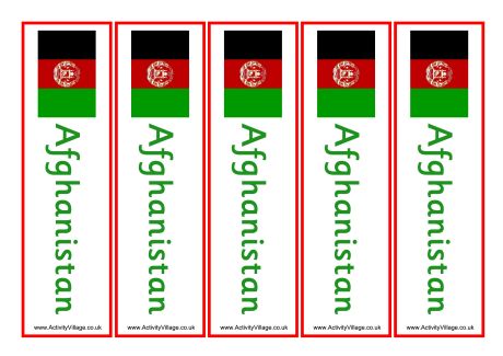 Afghanistan bookmarks