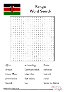 Africa Word Searches