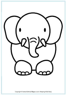 African Animal Colouring Pages