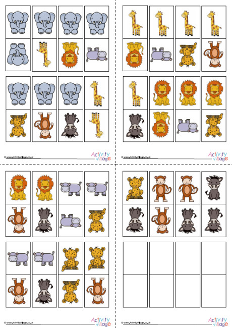 African Animal Dominoes