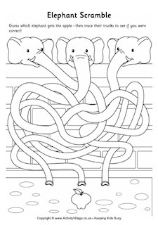 African Animal Mazes