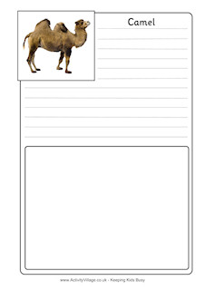 African Animal Notebooking Pages