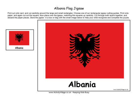 Albania flag jigsaw Albania flag jigsaw