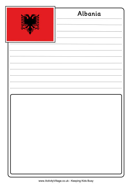 Albania notebooking page Albania notebooking page