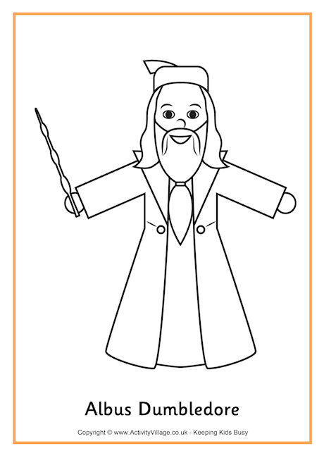 Download Albus Dumbledore Colouring Page