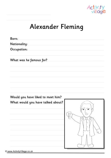 Alexander Fleming Worksheet
