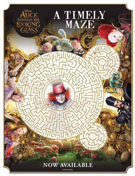 Alice Through the Looking Glass maze