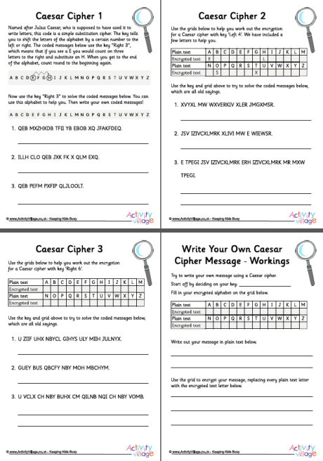 All Caesar Cipher Pages