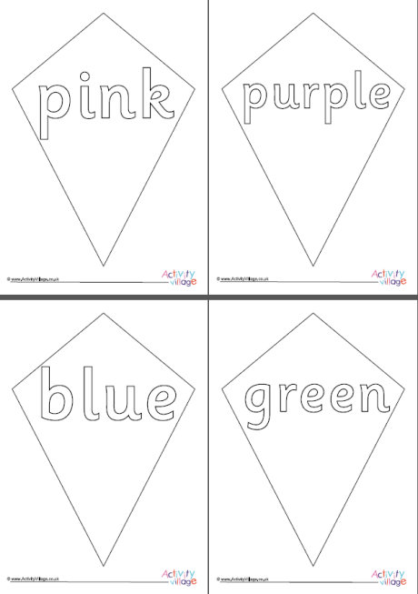All kite colour colouring pages All kite colour colouring pages