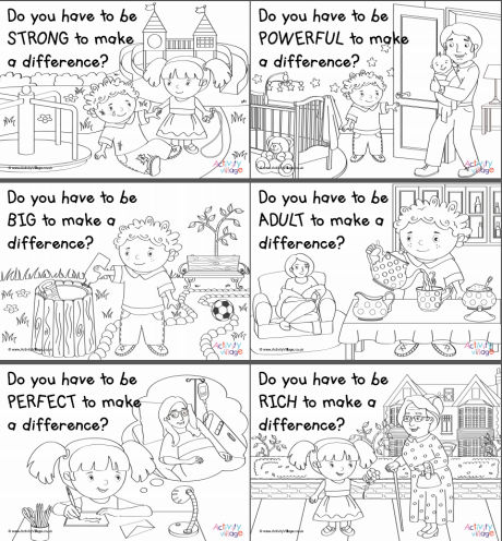All making a difference colouring pages All making a difference colouring pages
