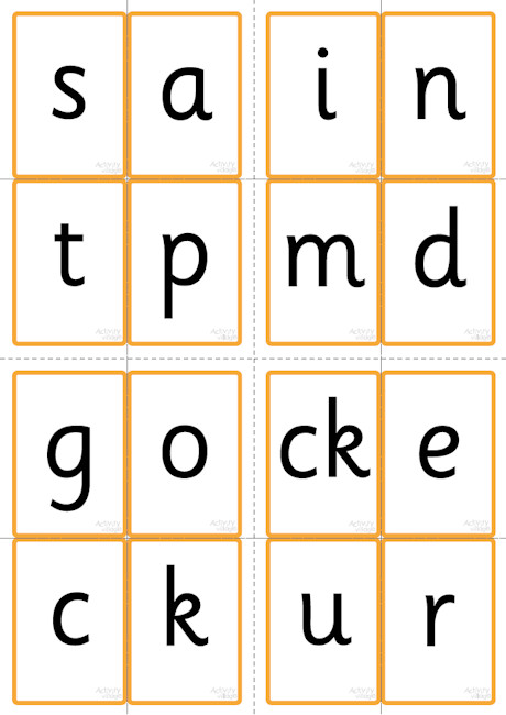 All Phase Two letters - flash cards All Phase Two letters - flash cards