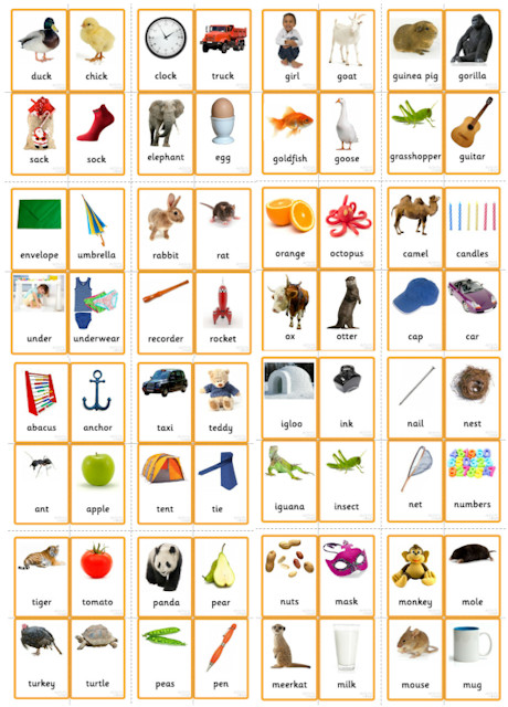 All Phase Two letters - picture cards All Phase Two letters - picture cards