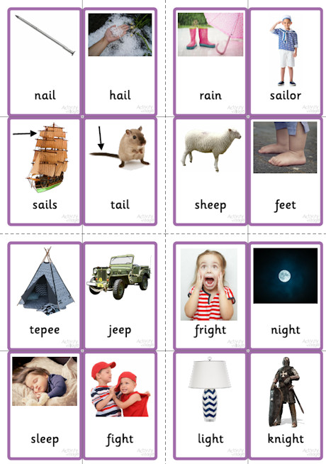 All Phase Three letters - picture cards All Phase Three letters - picture cards