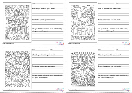 All Quotes Worksheets All Quotes Worksheets