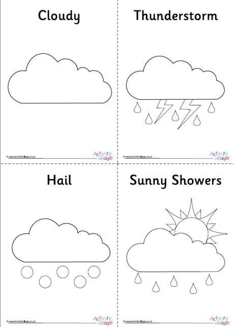 All Weather Symbol Colouring Pages All Weather Symbol Colouring Pages